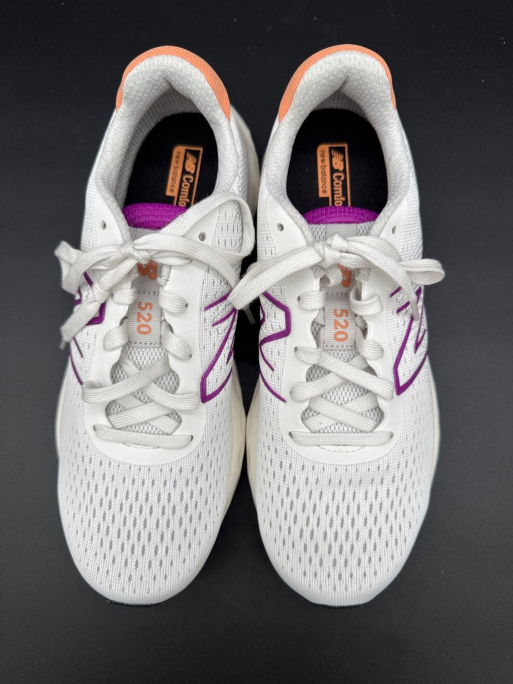 New Balance 520 v8 Running Shoe Gray Purple White Size 8.5 New in Box - Picture 4 of 8